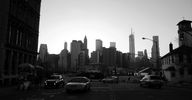 Manhattan view from Fulton street